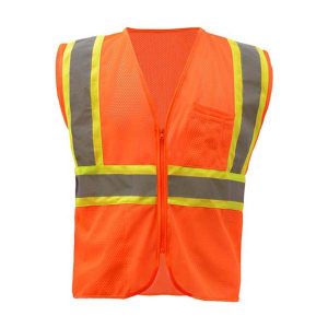 STANDARD CLASS TWO TONE MESH ZIPPER SAFETY VEST (Size: 3XL)