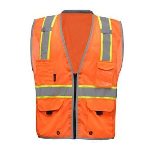 CLASS 2 HYPE-LITE SAFETY VEST WITH BLACK SIDE (Size: 2XL)