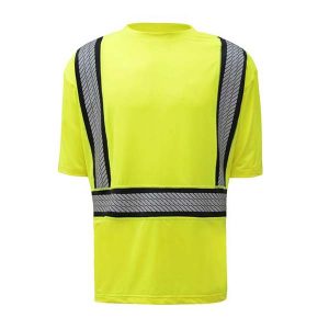 CLASS 2 ONYX TWO-TONE ANTI-SNAG T-SHIRT W/SEGMENT TAPE (Size: 4XL)